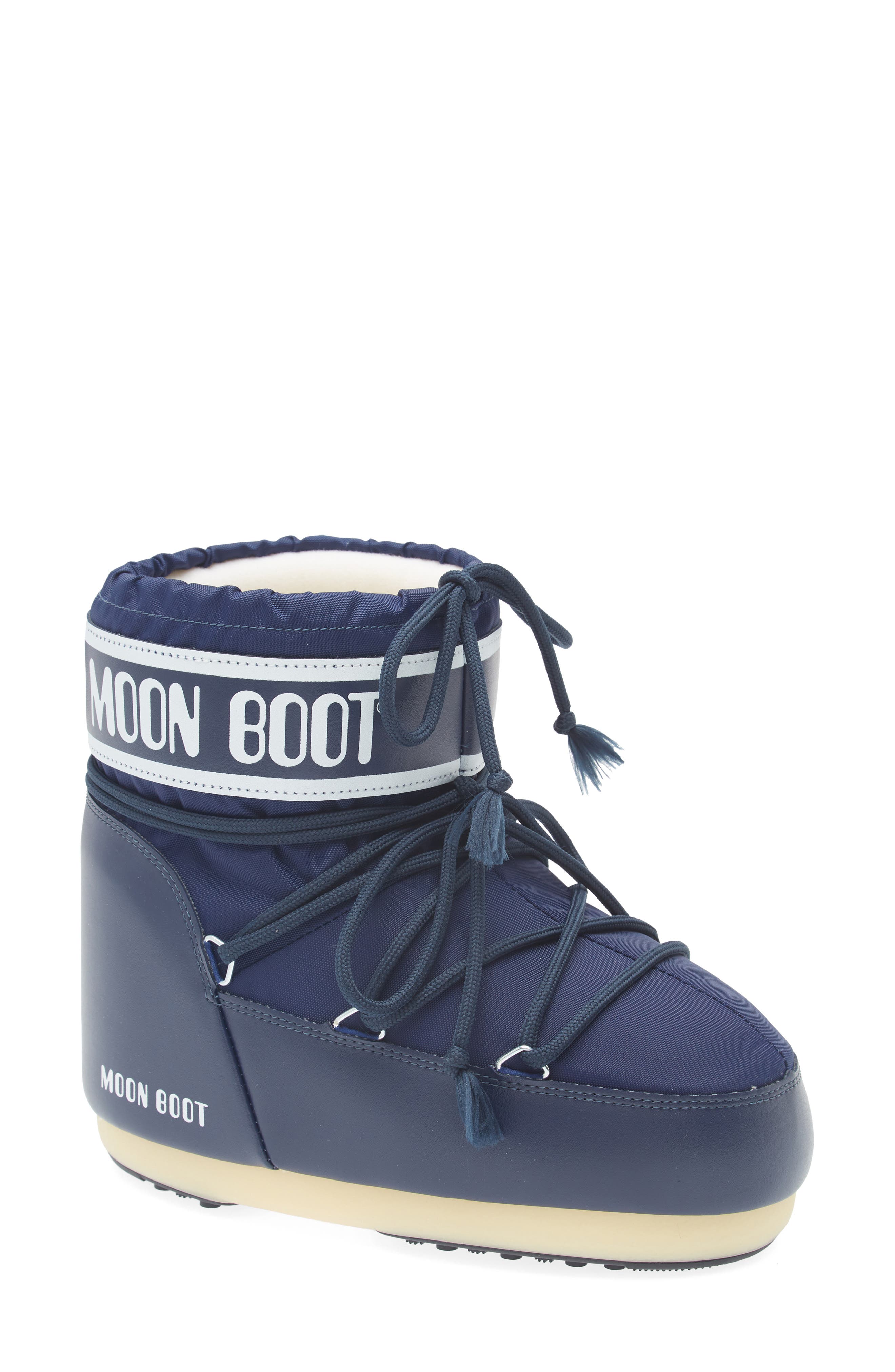 Moon Boot<sup>®</sup> Icon Low Water Repellent Nylon Boot, Main, color, Blue