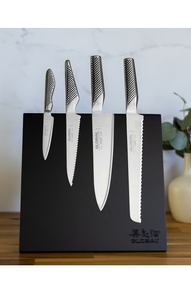 GLOBAL Magnetic Easel Knife Block, Alternate, color, Black