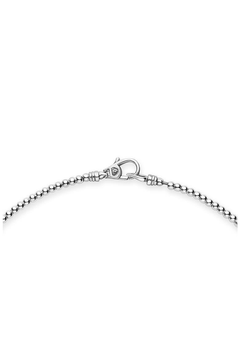 Caviar Bubbly Graduated Bead Collar Necklace, Alternate, color, STERLING SILVER