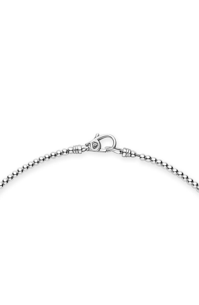 LAGOS Caviar Bubbly Graduated Bead Collar Necklace, Alternate, color, Sterling Silver