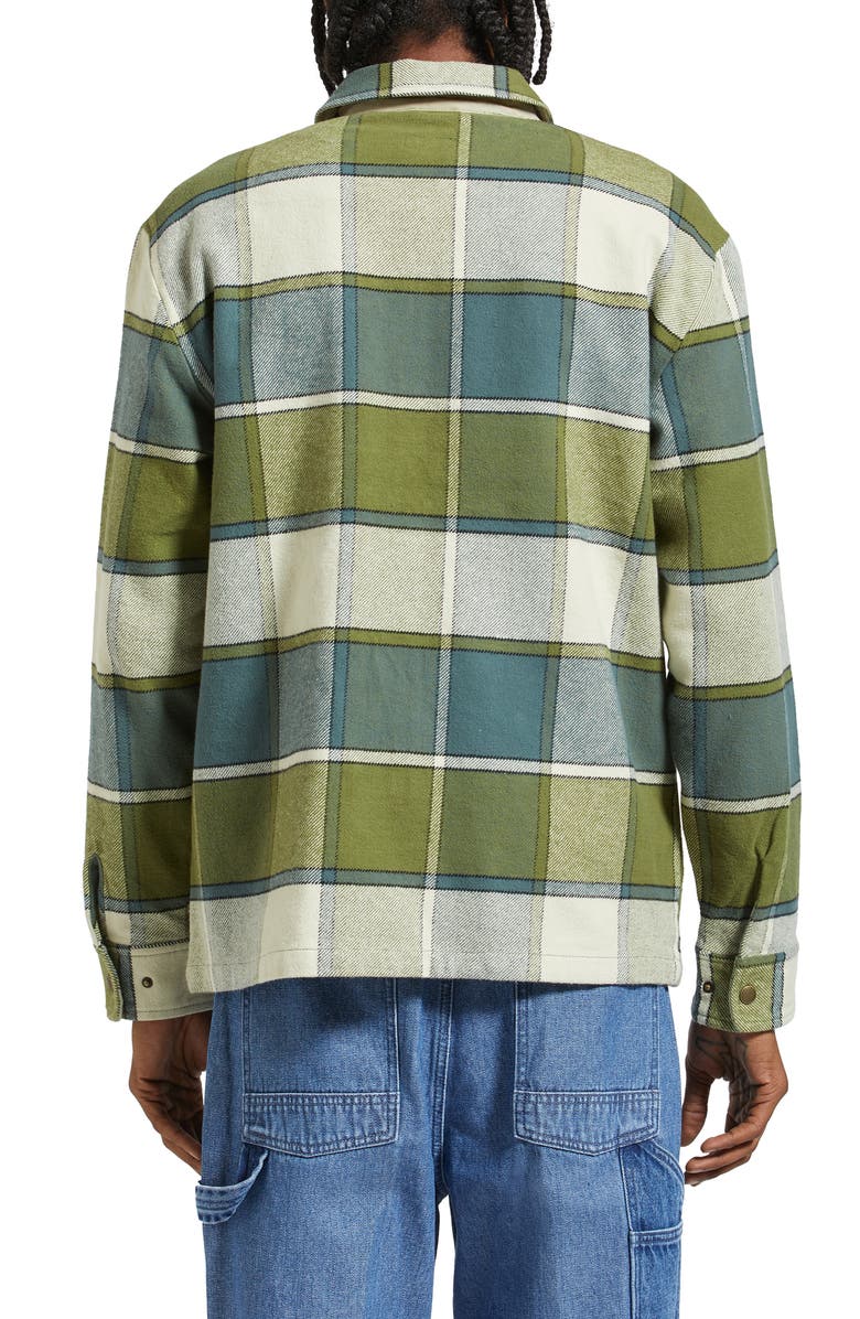 Brixton Motor Plaid Cotton Corduroy Zip Jacket, Alternate, color,