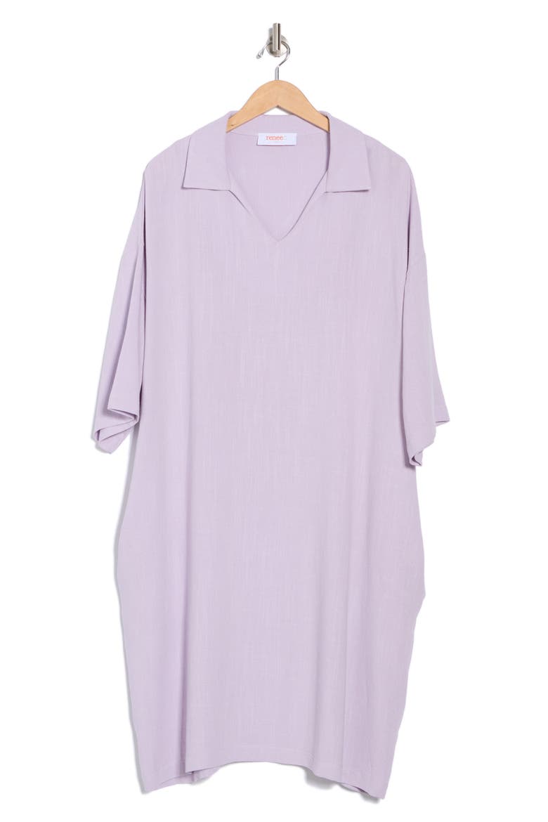 Johnny Collar Shift Dress, Alternate, color, LAVENDER