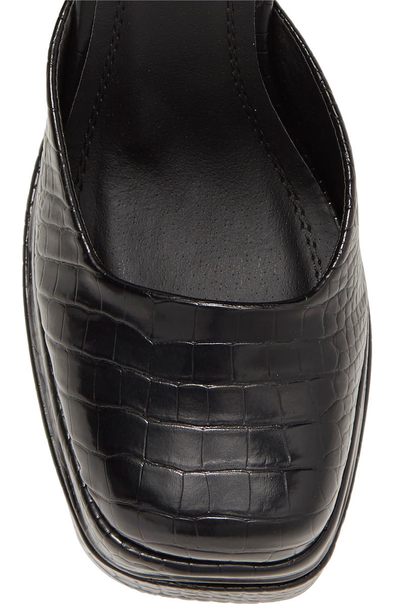 CHASE AND CHLOE Wolfe 2 Croc Embossed Platform Pump, Alternate, color,