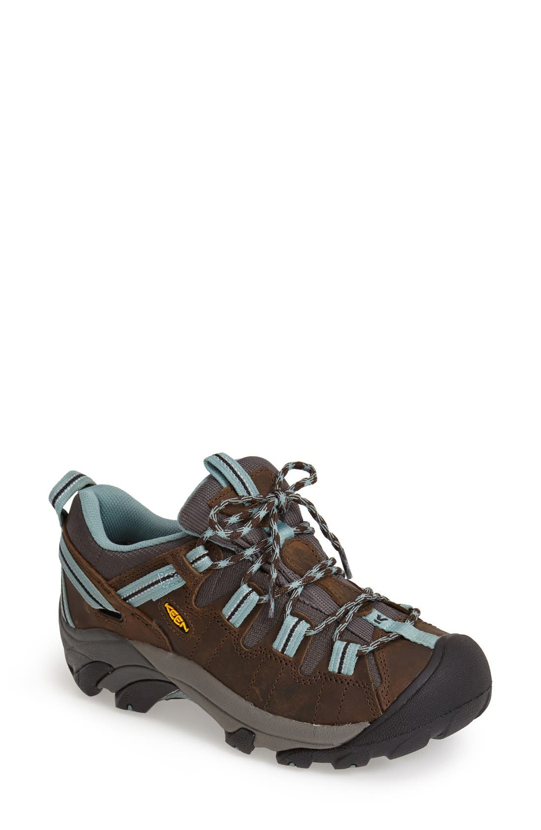 'Targhee II' Walking Shoe, Main, color, BLACK OLIVE/ MINERAL BLUE