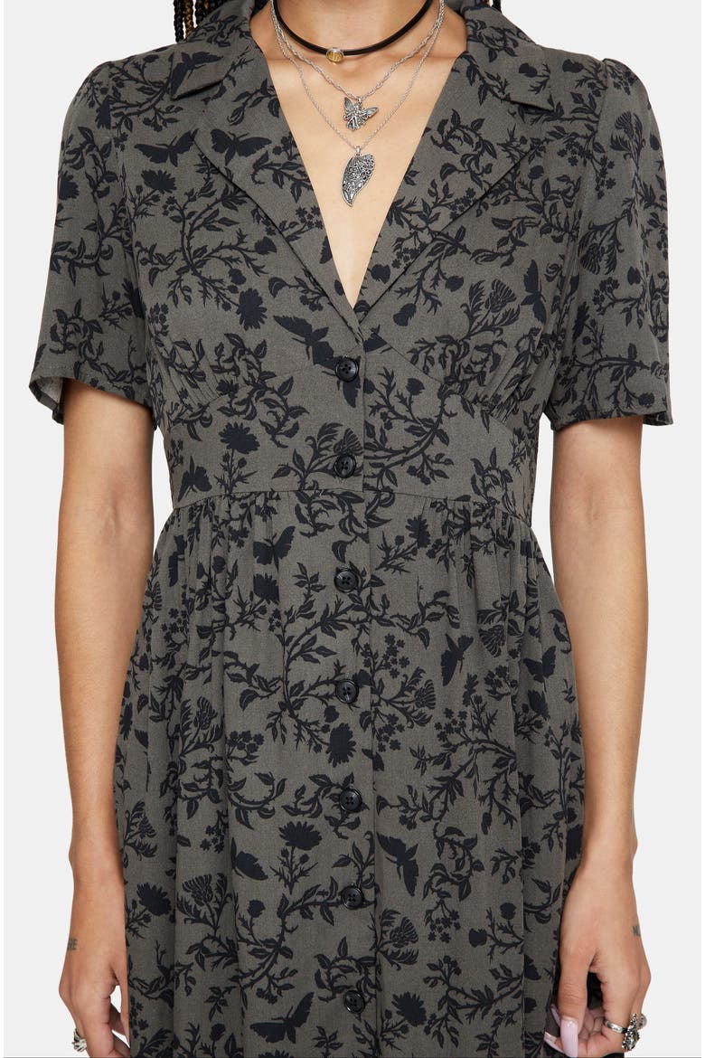 Morgana Midi Shirt Dress, Alternate, color, Green