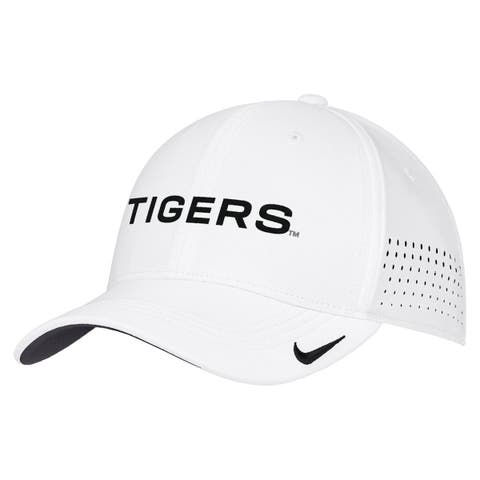 Men's Nike White Missouri Tigers 2026 On-Field AeroBill SwooshFlex Dri-FIT Hat
