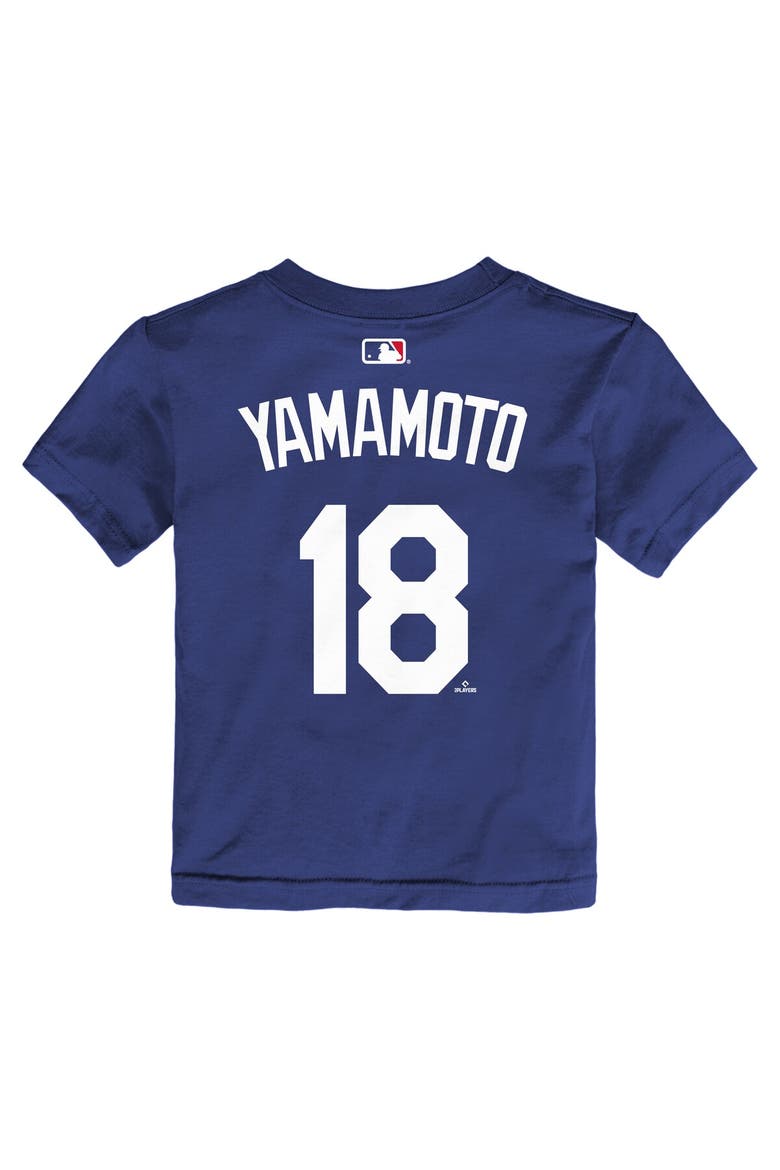 Toddler Yoshinobu Yamamoto Royal Los Angeles Dodgers Name & Number T-Shirt, Alternate, color, Royal