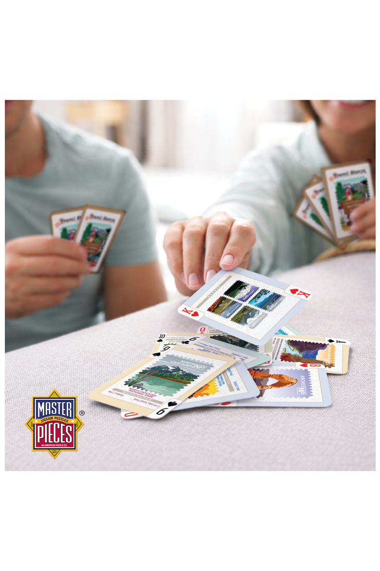 National Parks Stamps Playing Cards, Alternate, color, Multicolor