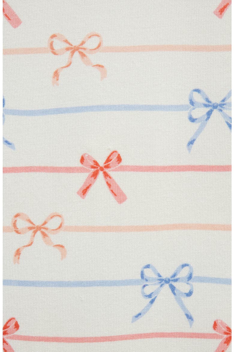 Kids' Bows 4-Piece Pajamas Set, Alternate, color, BLUE