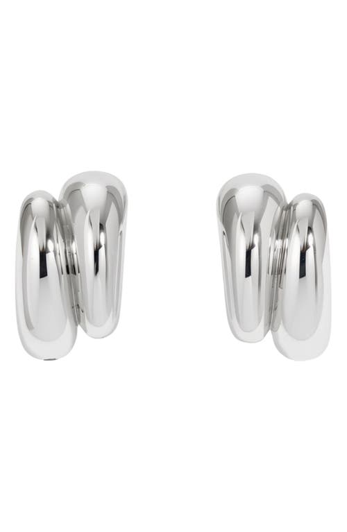 LILI CLASPE Manon Double Hoop Earrings in Silver at Nordstrom