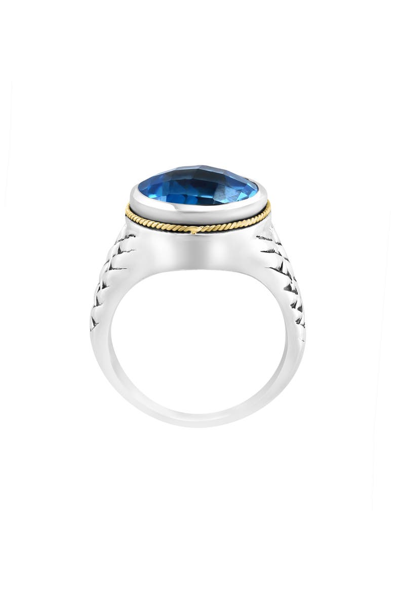 Blue Topaz Ring, Alternate, color, BLUE