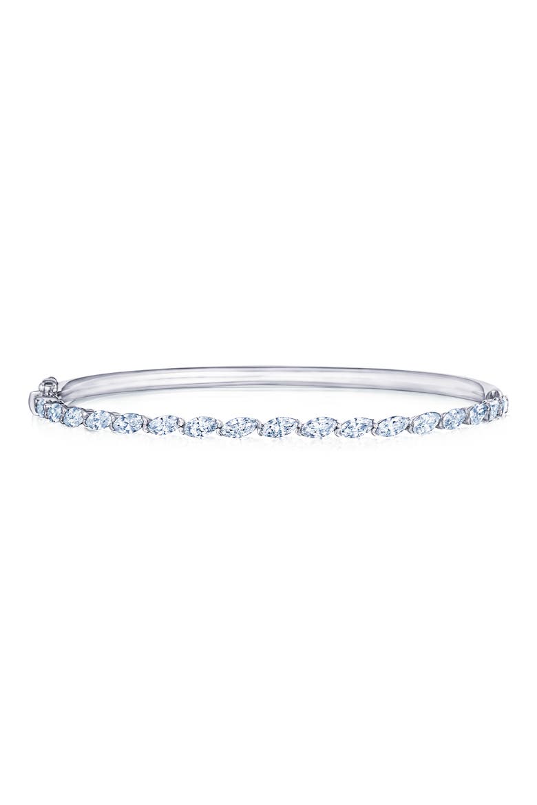 Eclipse Marquise Diamond Bangle, Main, color, WHITE GOLD