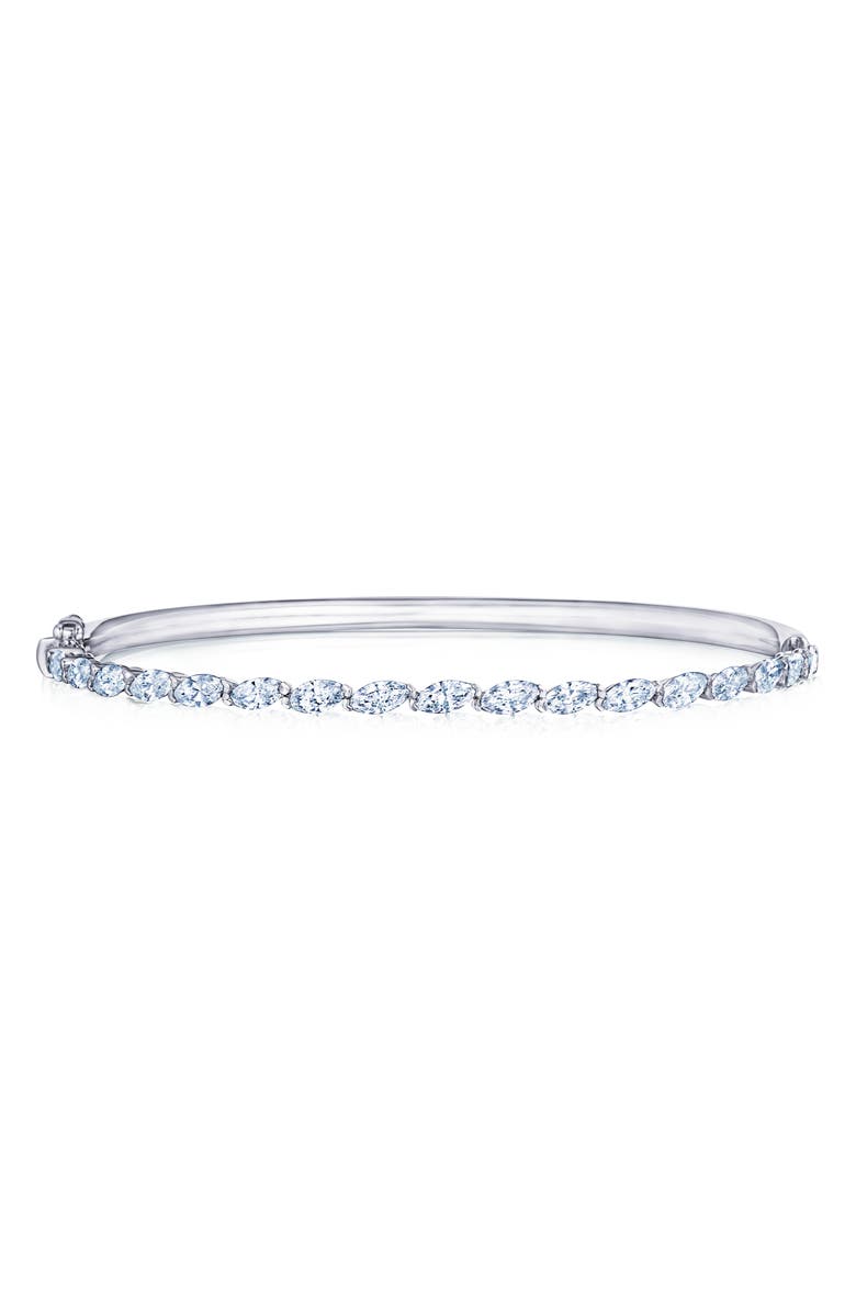 Kwiat Eclipse Marquise Diamond Bangle, Main, color, White Gold