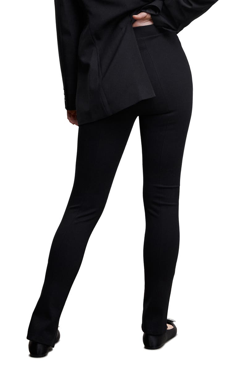 MANGO Slit Hem Leggings, Alternate, color,