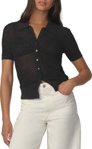 Joe's The Davey Open Stitch Short Sleeve Cardigan