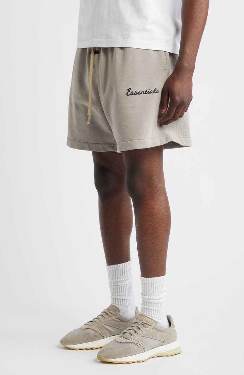 Fear of God Essentials Classic Fit Training Logo Sweat Shorts, Alternate, color, 