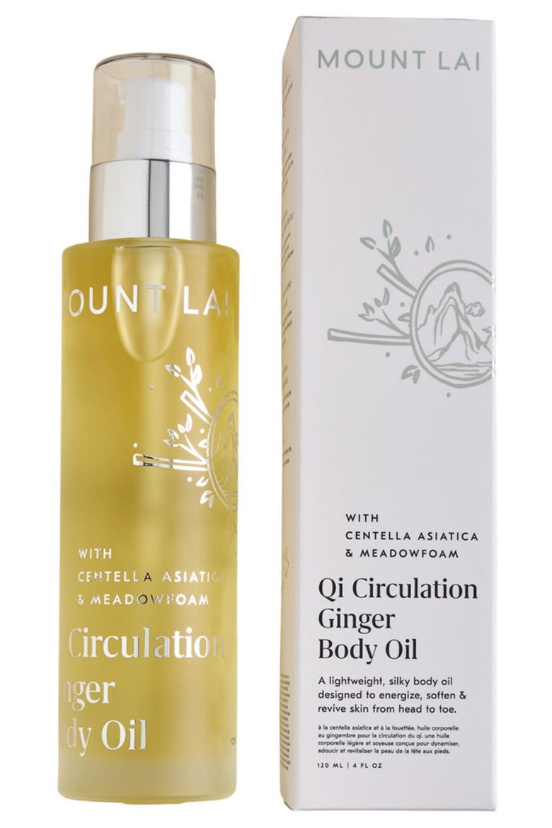 Qi Circulation Ginger Body Oil, Alternate, color, YELLOW