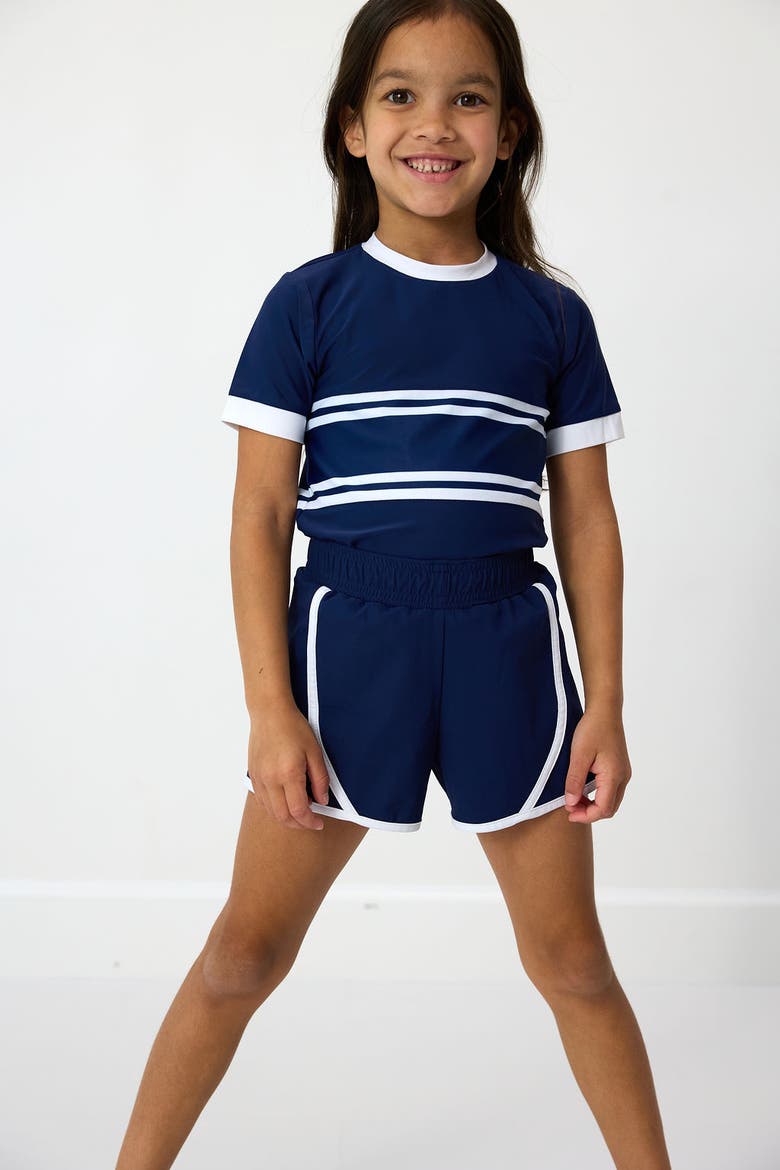 Girls Practice Tee, Alternate, color, Navy Stripe