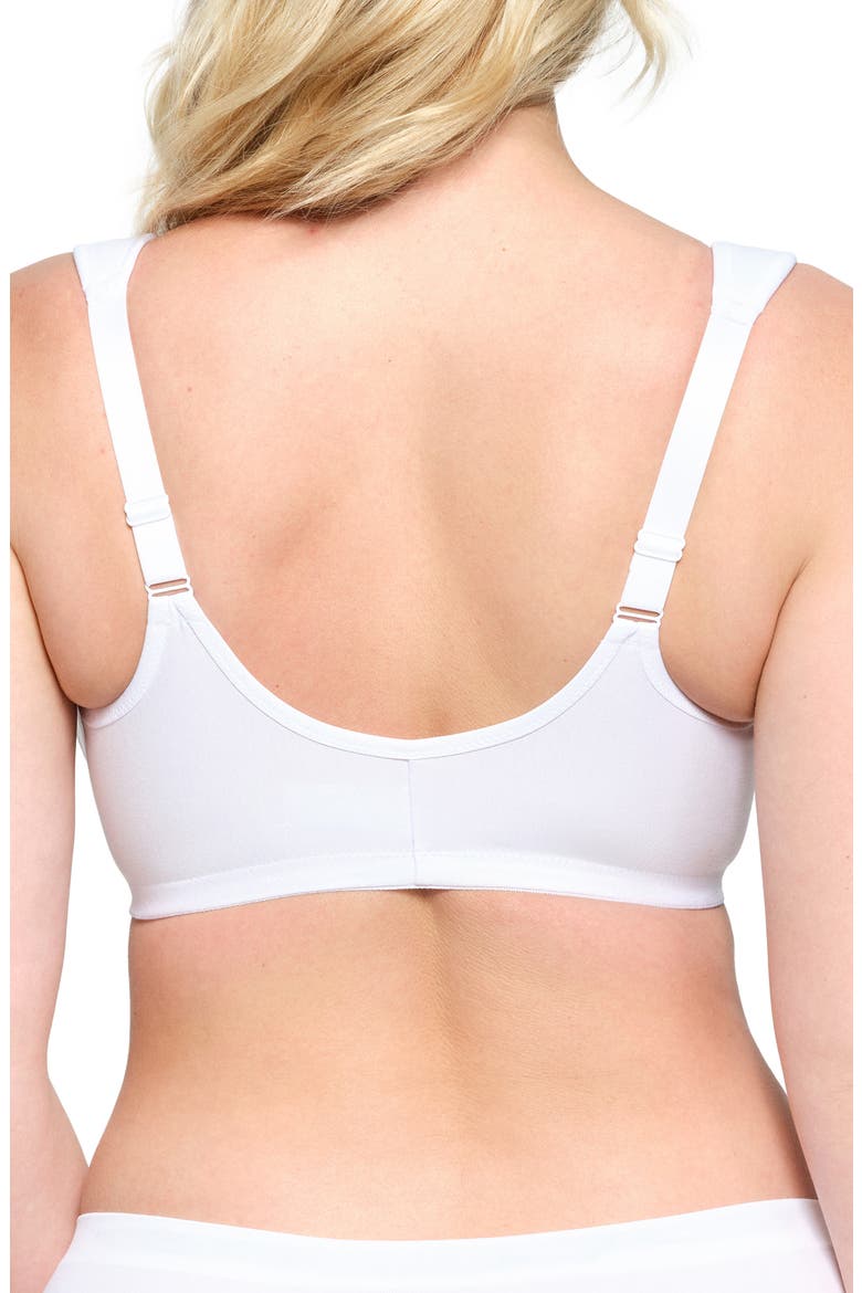Front Clasp Underwire Bra, Alternate, color, WHITE