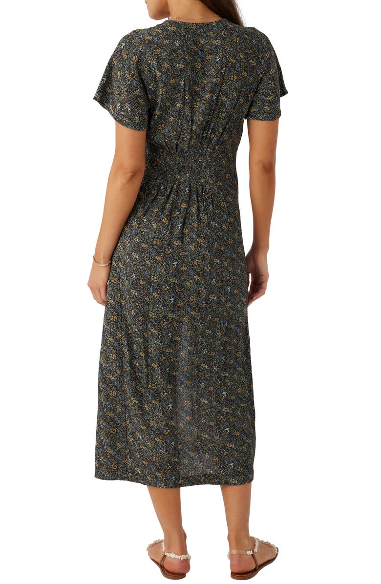 O'Neill Rayney Button Front Short Sleeve Shirtdress, Alternate, color, 