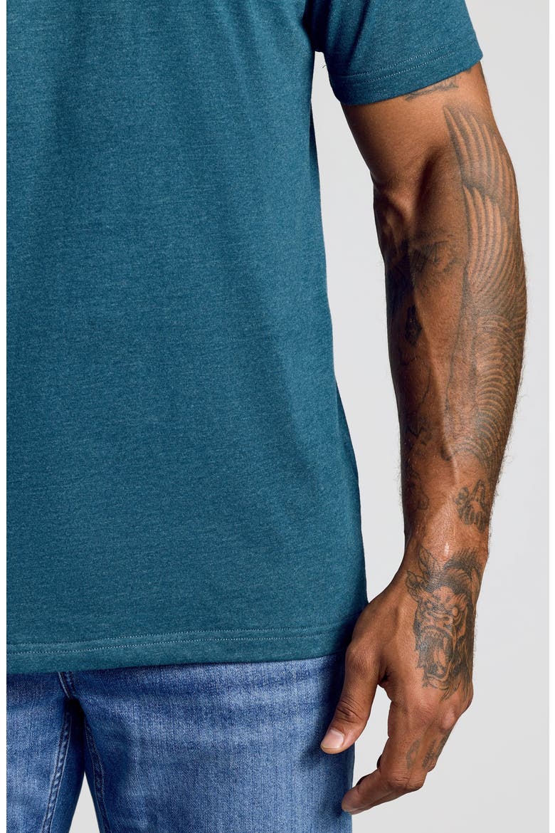 Classic Crewneck T-Shirt, Alternate, color, DARK HEATHER POND