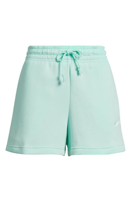Nike Sportswear Phoenix Fleece Mid-rise 4-inch Shorts In Blue