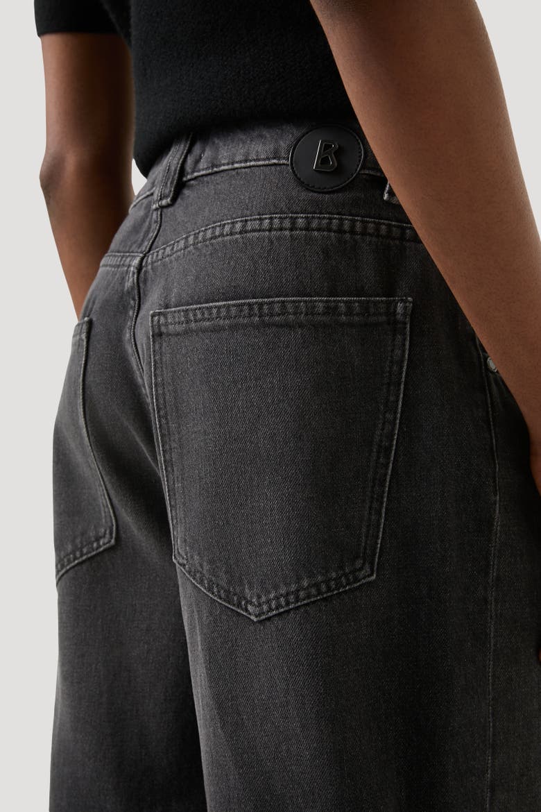 Barrel Fit Jeans Bina, Alternate, color, Dark gray