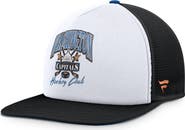 FANATICS Men's Fanatics White/Black Washington Capitals Decades Collection Foam Front Snapback Hat