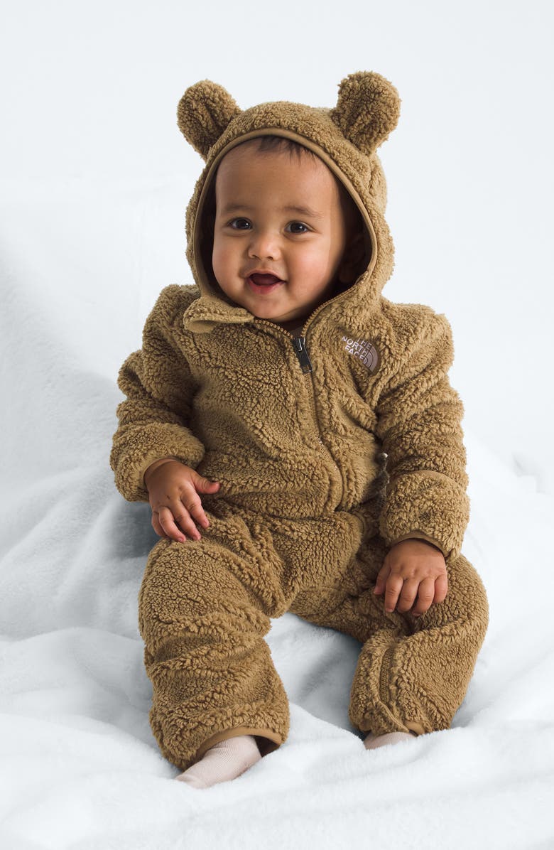 The North Face Campshire Recycled Polyester Fleece Snowsuit, Alternate, color, Teddy Brown