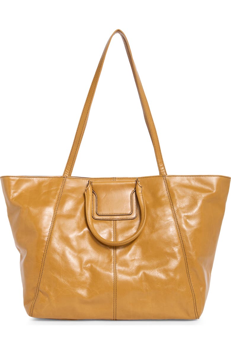 HOBO Sheila East/West Leather Tote, Main, color, Natural