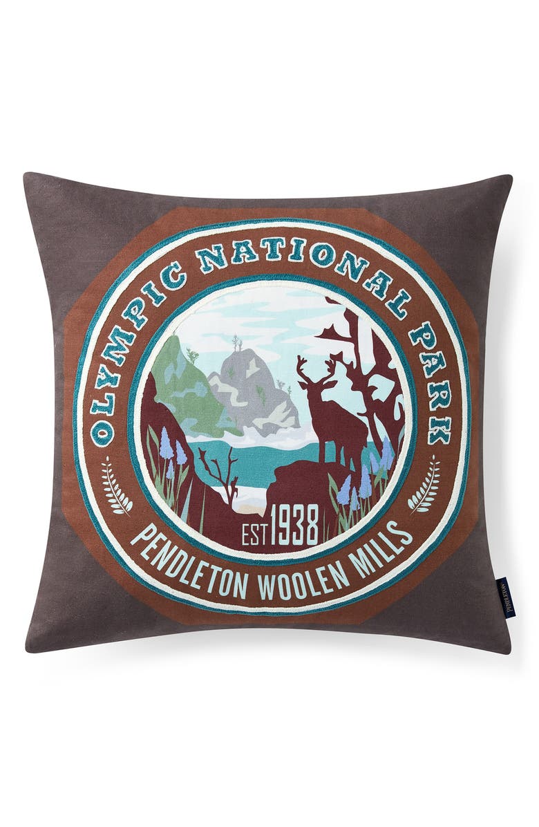 Pendleton National Park Embroidered Accent Pillow, Main, color, 
