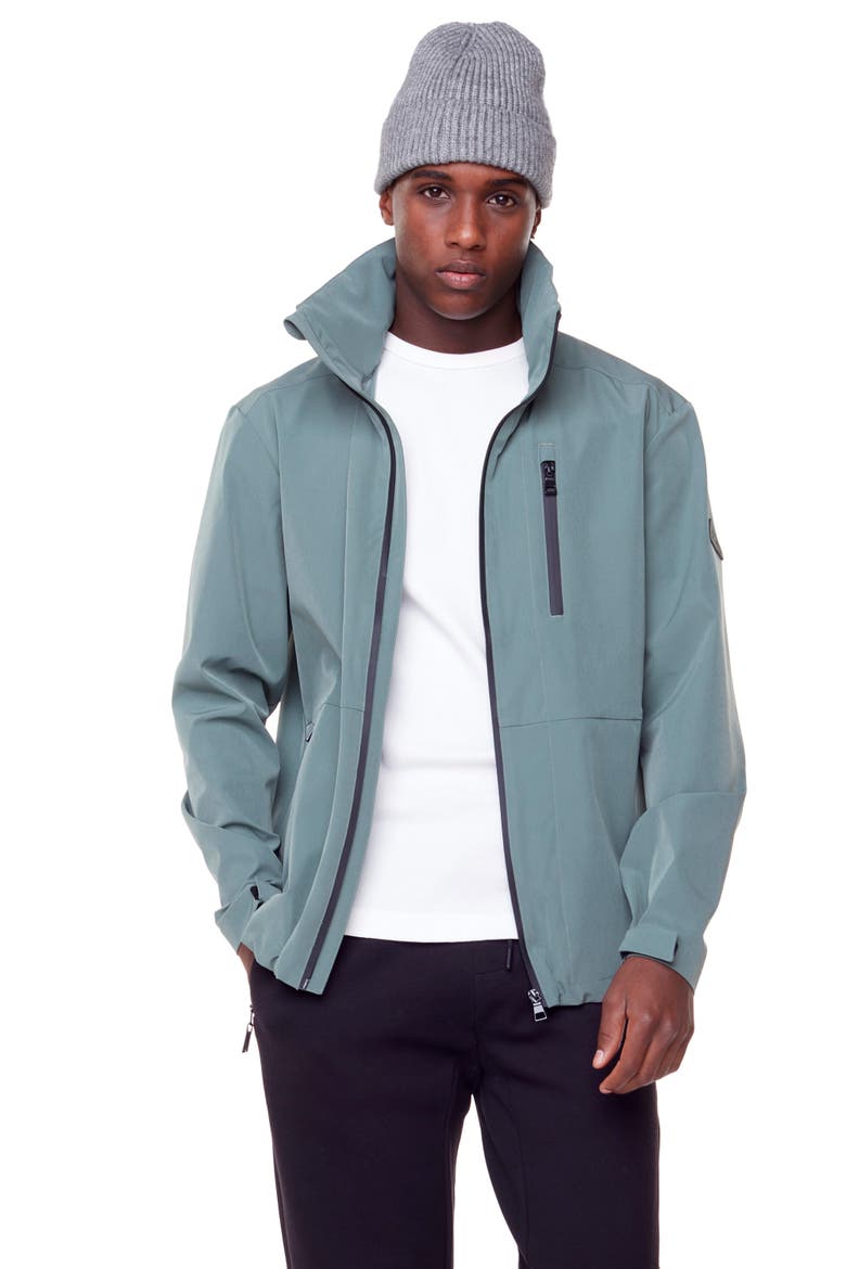 CARMACKS - Men's Midweight Rain Shell Jacket, Alternate, color, DUSTY GREEN
