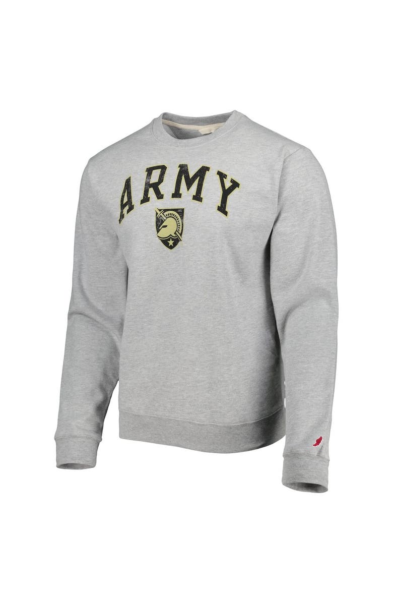 LEAGUE COLLEGIATE WEAR Men's League Collegiate Wear Heather Gray Army Black Knights 1965 Arch Essential Lightweight Pullover Sweatshirt, Alternate, color, Heather Gray