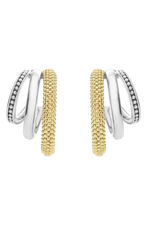 Caviar Lux Hoop Earrings