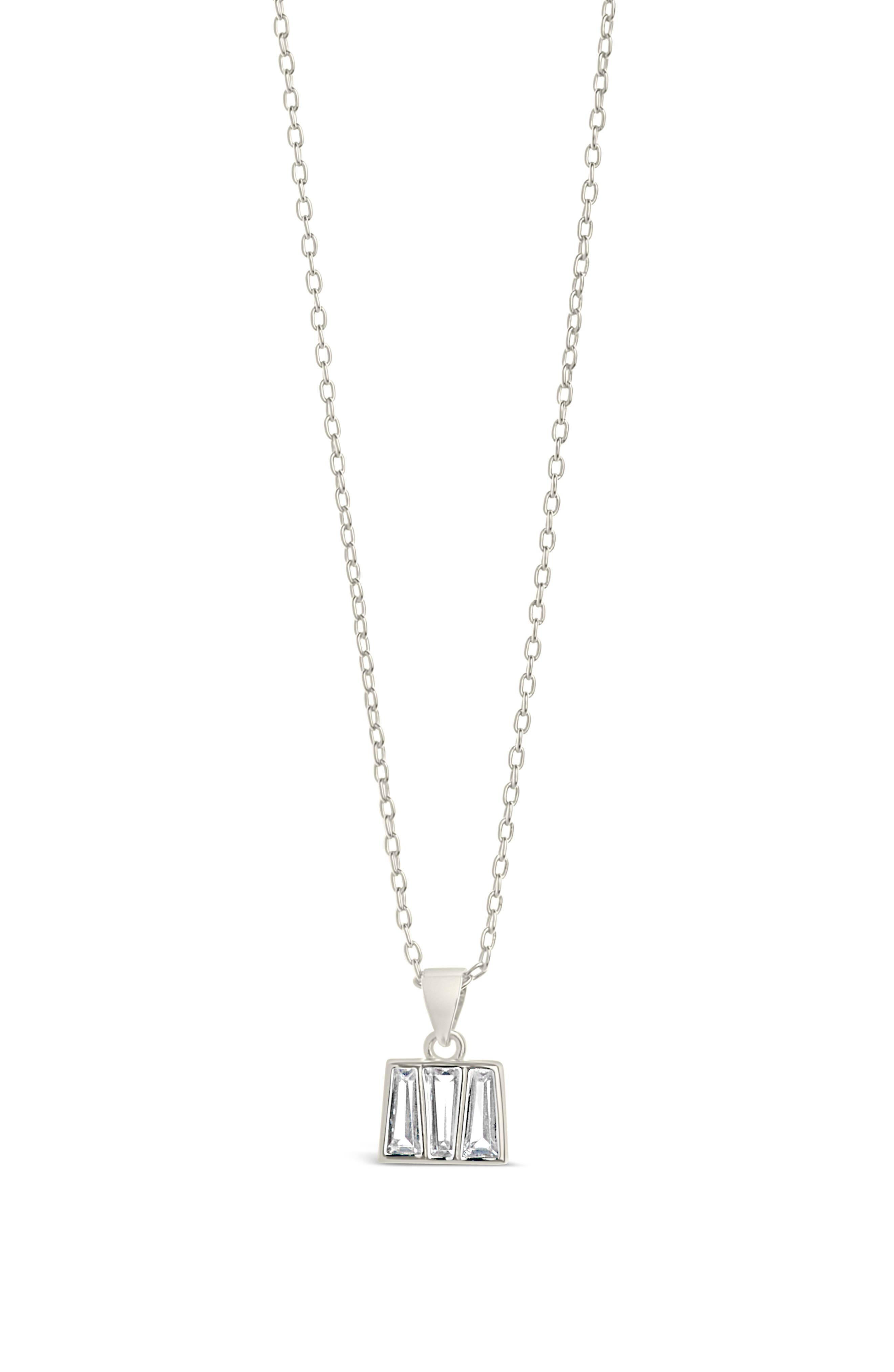Sterling Forever Colsie CZ Pendant Necklace