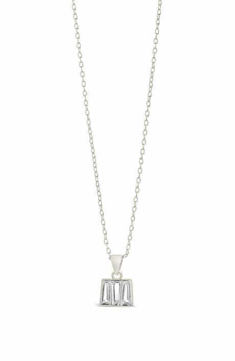 Sterling Forever Colsie CZ Pendant Necklace
