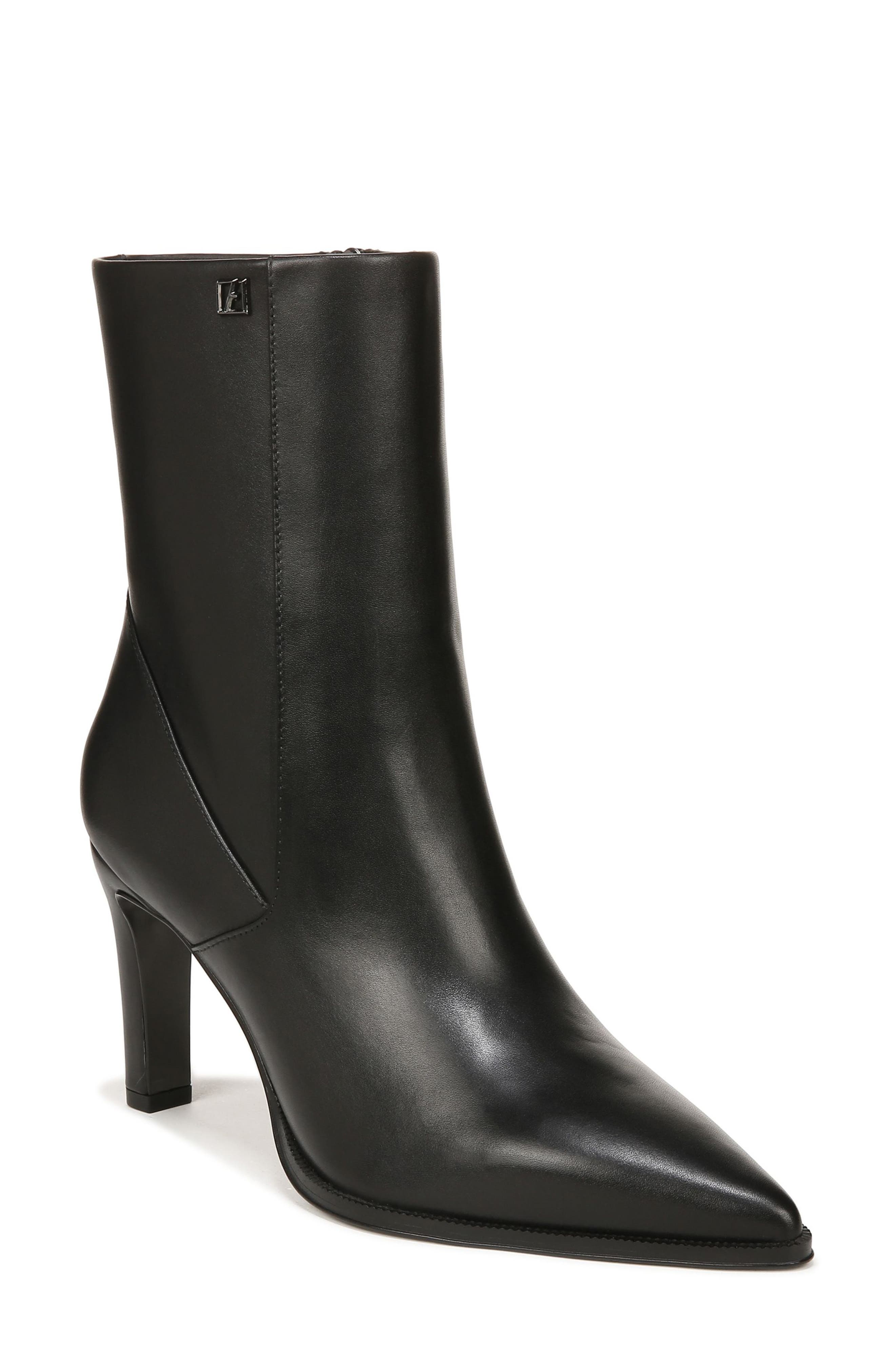 Franco Sarto Appia Pointed Toe Bootie, Main, color, Black
