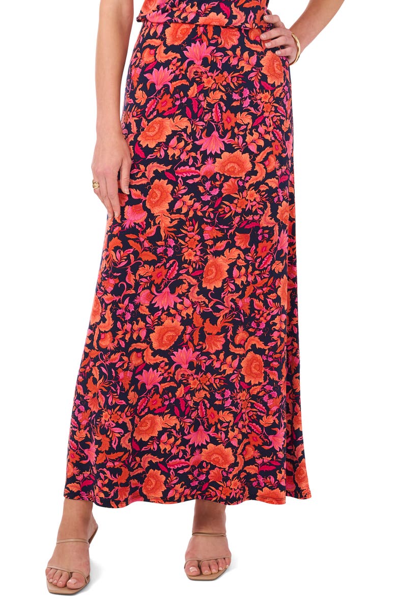 Vince Camuto Floral Pull-On Maxi Skirt, Main, color,