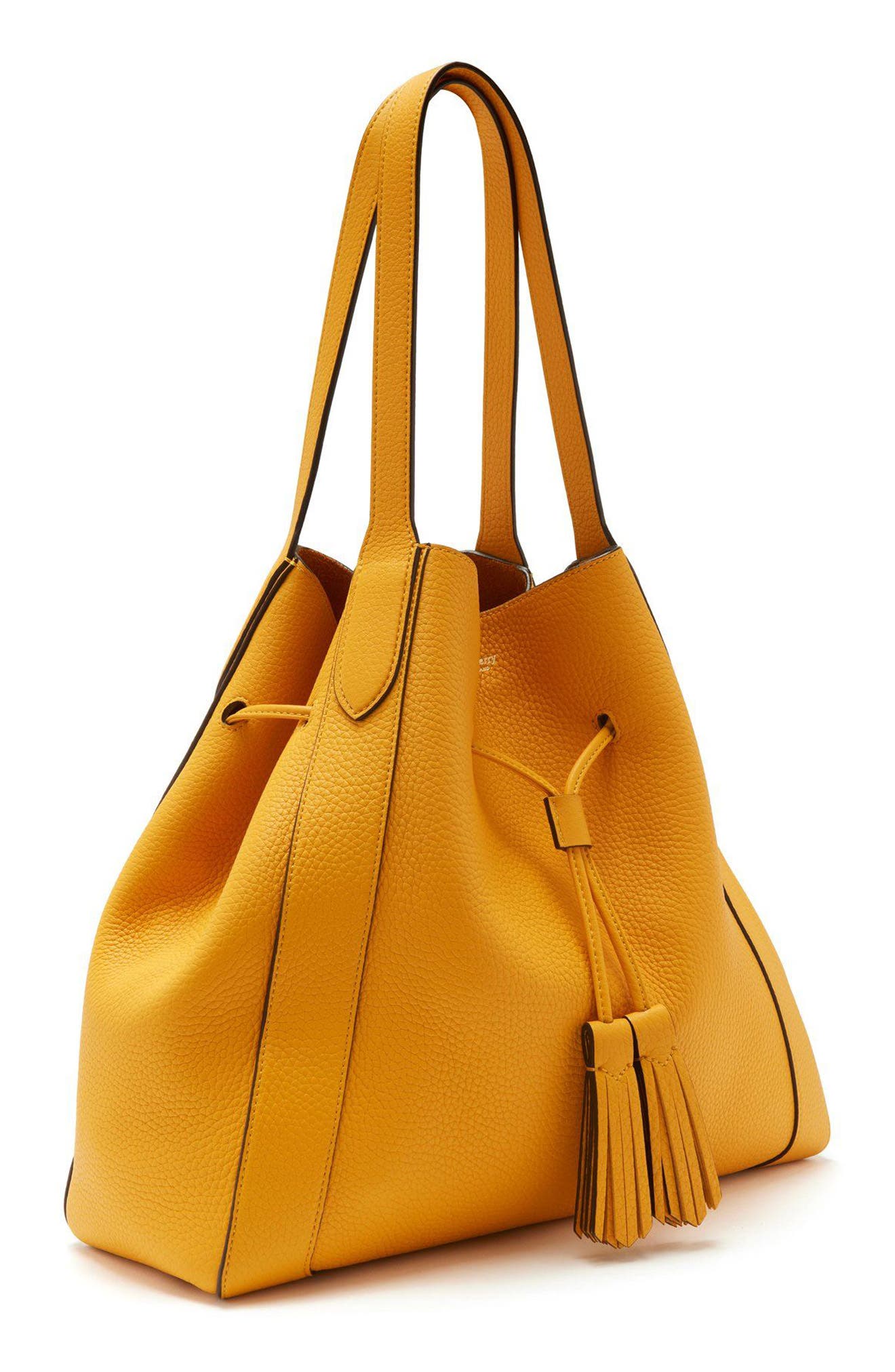 Millie Leather Tote, Alternate, color, DEEP AMBER
