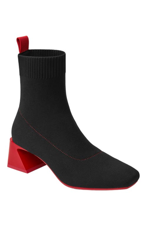 Vivaia Square-toe Water-repellent Heeled Boots In Black