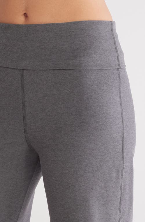 Shop Beyond Yoga Space Dye Wide Leg Pants In Soft Umber Heather