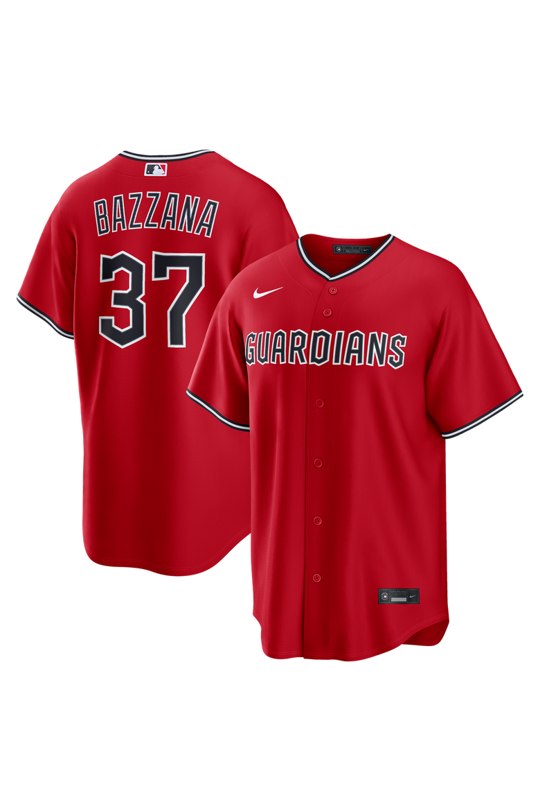 Men's Nike Travis Bazzana Red Cleveland Guardians Alternate Replica Jersey, Main, color, Red