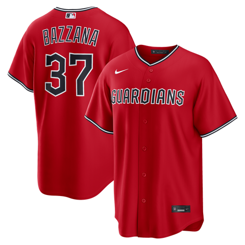 Men's Nike Travis Bazzana Red Cleveland Guardians Alternate Replica Jersey