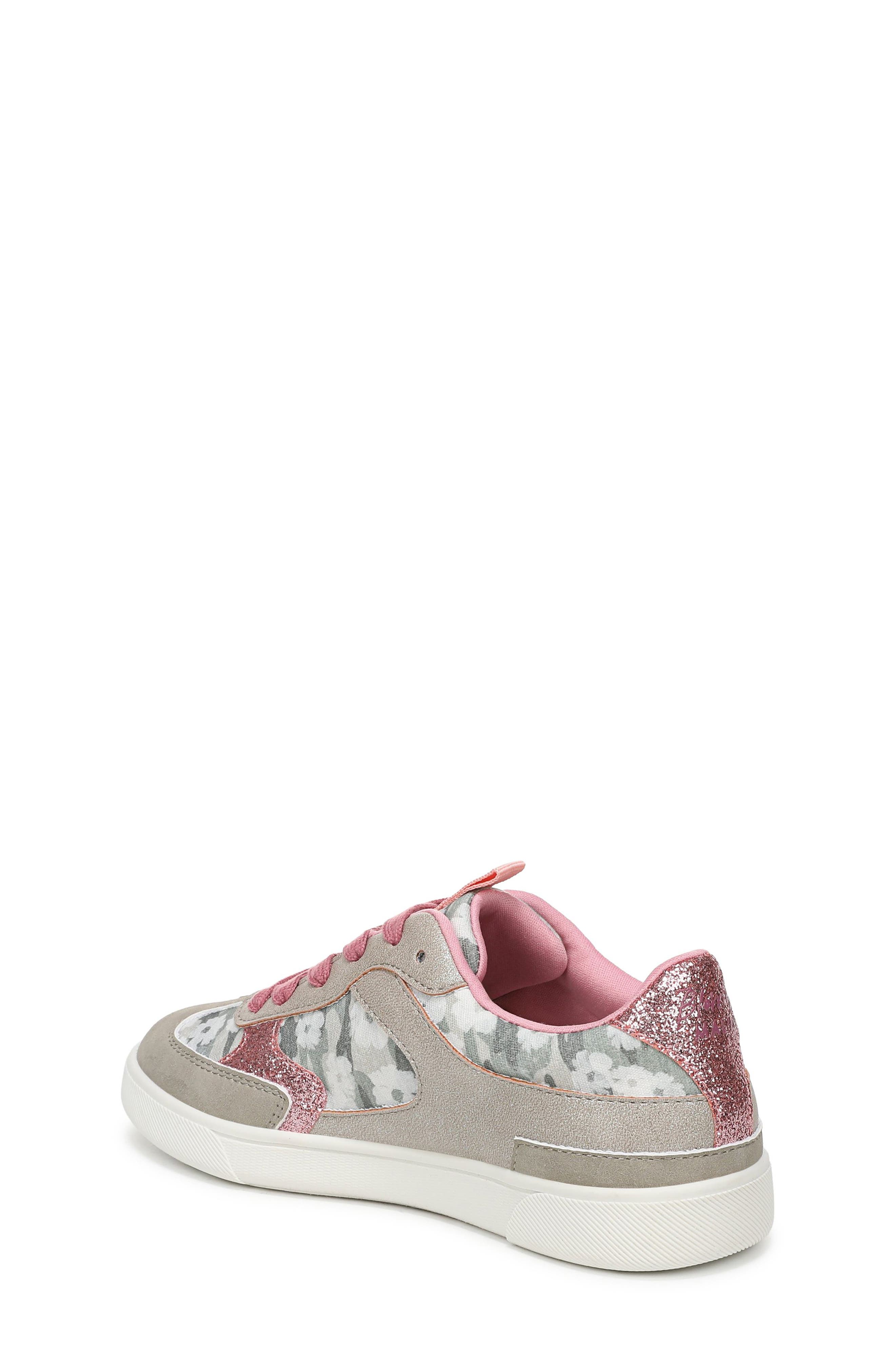 Blowfish Malibu Kids' Tasti-K Sneaker, Alternate, color, Grey Pink Canvas/ Glitter