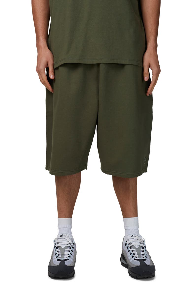 Baggy Halftone Shorts, Main, color, Green