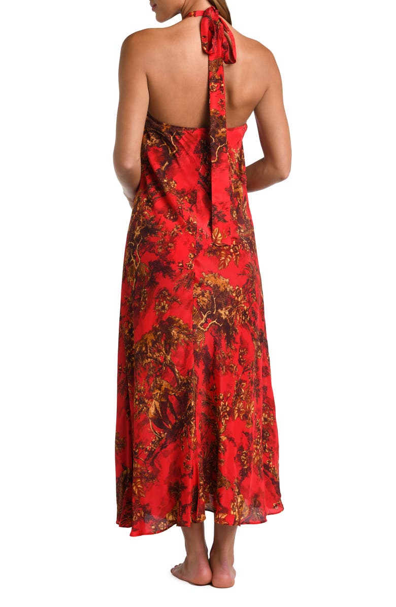 L'AGENCE Geneva Print Cover-Up Dress, Alternate, color, 