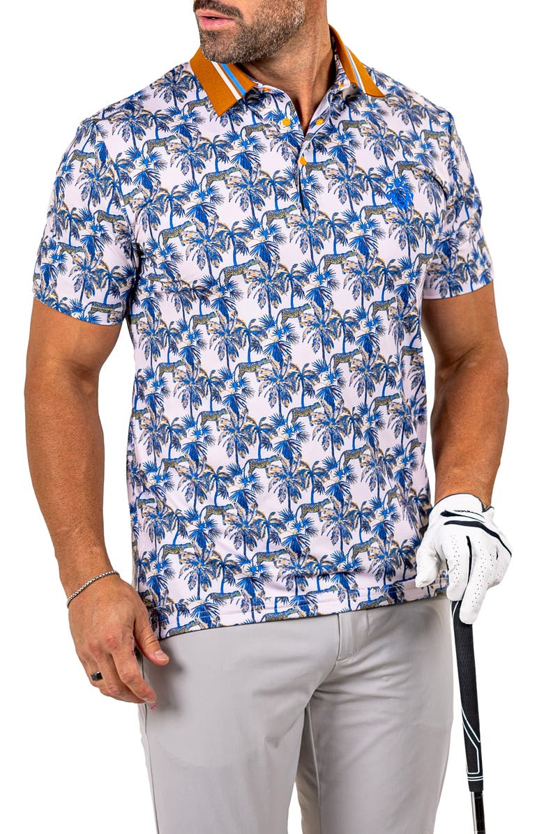 Maceoo Martyr0026 Print Golf Polo, Alternate, color, 