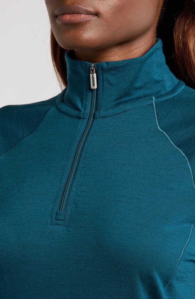 Smartwool Merino Wool Blend Quarter-Zip, Alternate, color, Twilight Blue