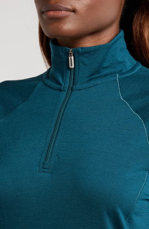 Smartwool Merino Wool Blend Quarter-zip In Twilight Blue