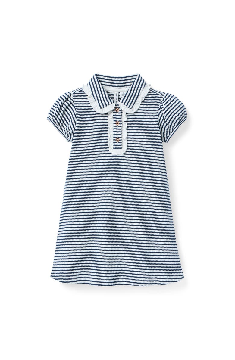 Janie and Jack Textured Striped Dress, Main, color, 